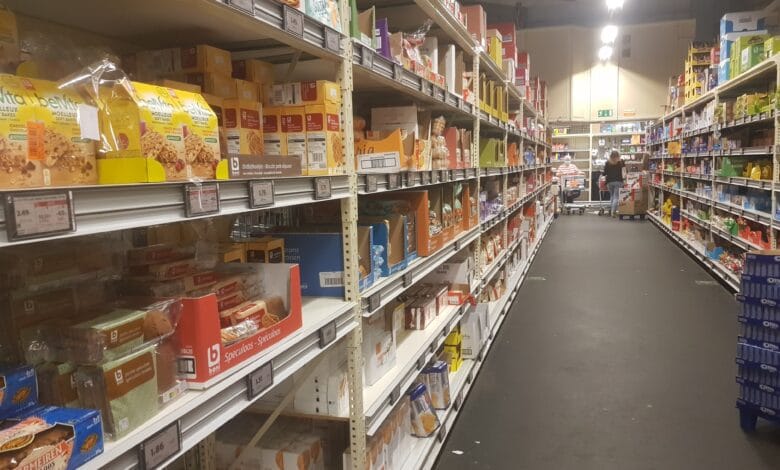 Producten uit de rekken gehaald in supermarkten