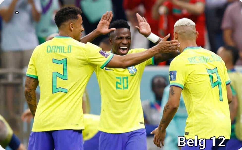 live Brazilië tegen Zuid-Korea