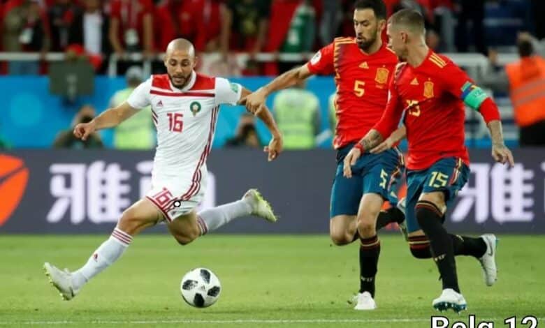 Marokko tegen Spanje
